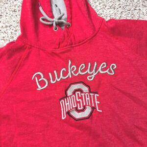 Colosseum Ohio State Buckeyes‎ Red Embroidered Hoodie Women's Medium Pullover
